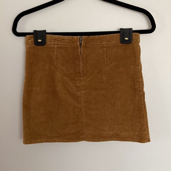 Brandy‎ Melville Velour Tan Skirt - Size S - Picture 2 of 5
